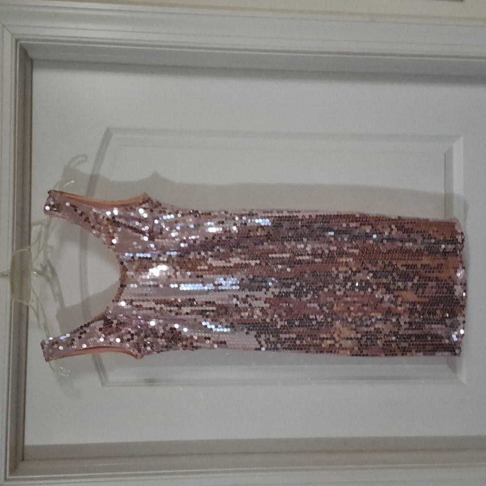 Backless Sequin dress.